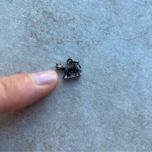 Rare Vintage Snow Leopard Tiger Cat Jewelry Charm